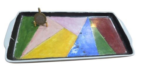 Antiga bandeja de porcelana Germer