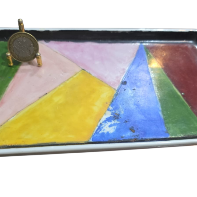 Antiga bandeja de porcelana Germer