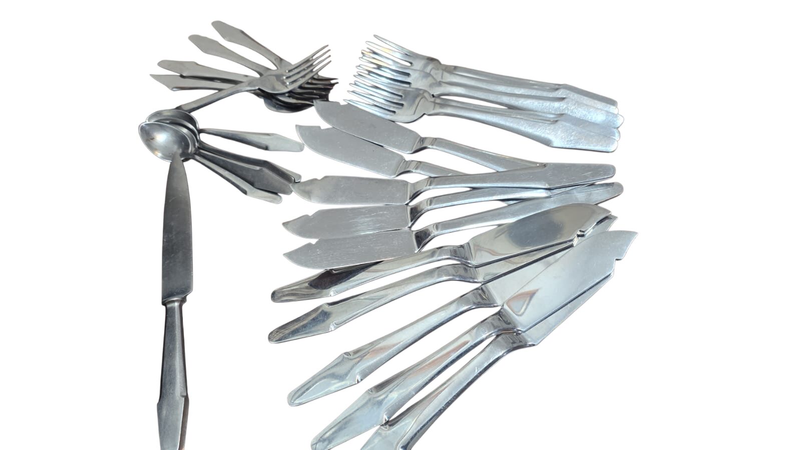 Antigo faqueiro inox da cutelaria Pereira Guimarães