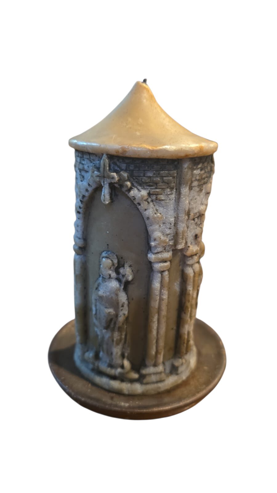 Antiga vela sacra artesanal, feita a mão