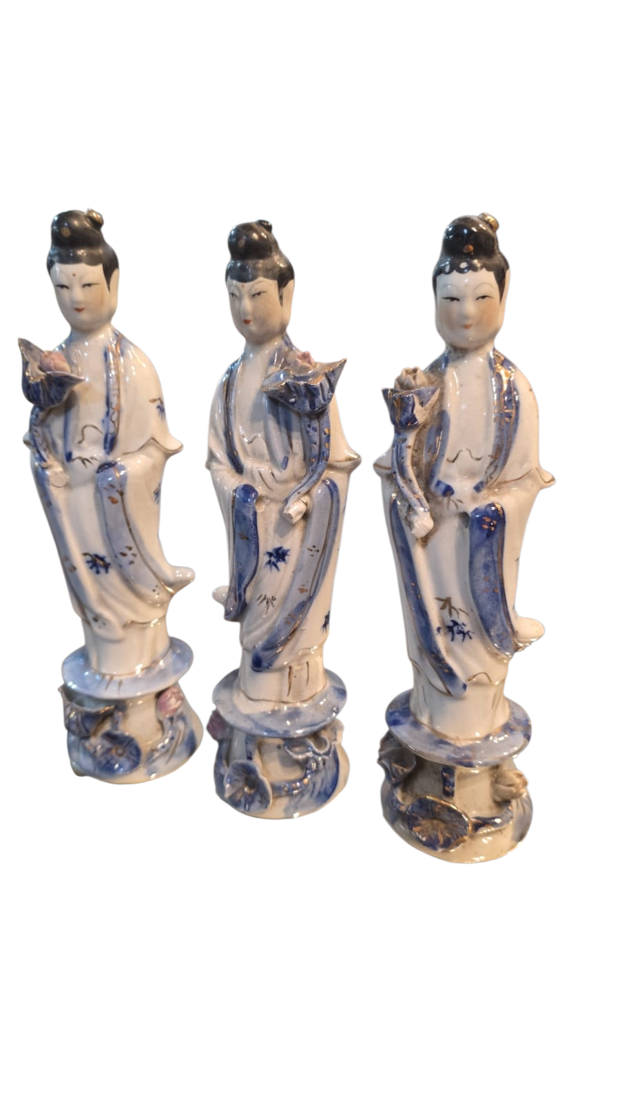 Esculturas divindades orientais de porcelana
