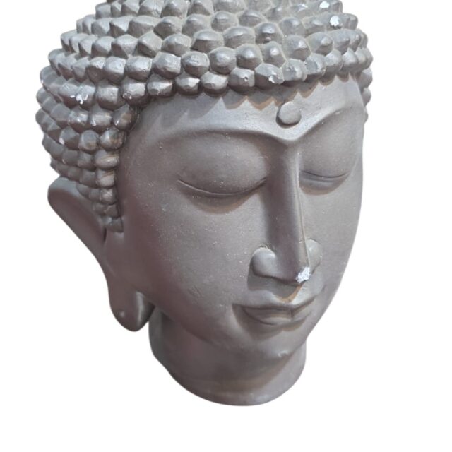 Grande cabeça de Buda de gesso