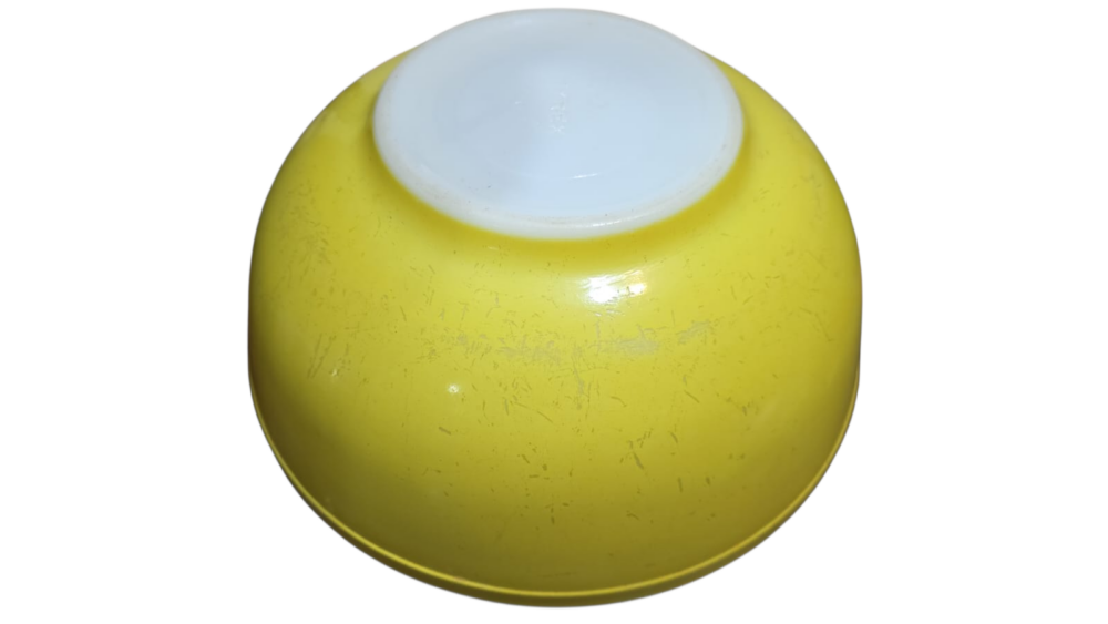 Enorme saladeira de opalina milk glass americana, Pyrex original