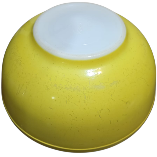 Enorme saladeira de opalina milk glass americana, Pyrex original