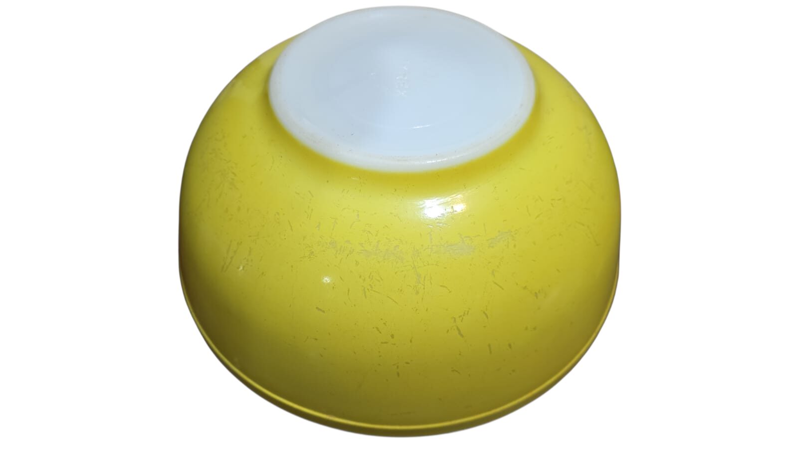 Enorme saladeira de opalina milk glass americana, Pyrex original
