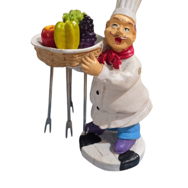 Conjunto antigo de garfinhos para frutas