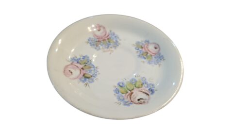 Antigo pires de porcelana Schmidt pintado a mão