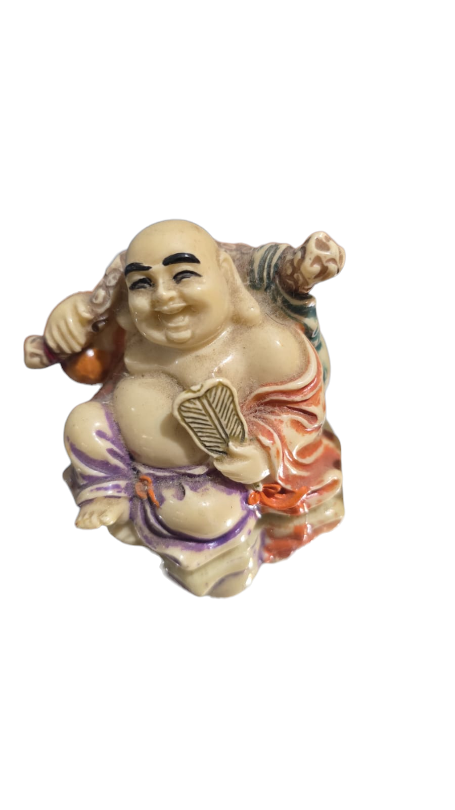 Buda de resina, pintado a mão. Cód: h9986