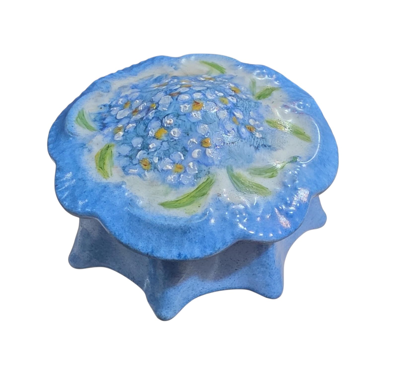 Potiche de porcelana pintado a mão