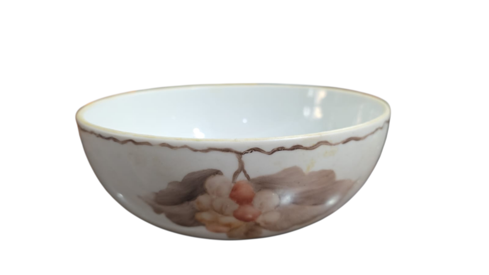 Saladeira de porcelana pintada a mão, bela arte