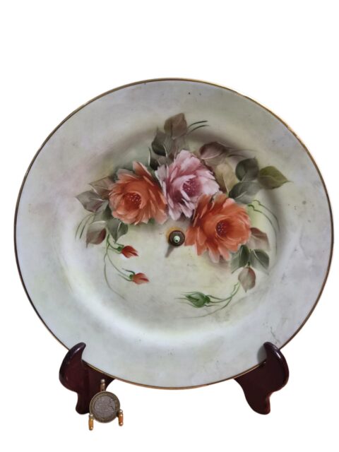 Estrutura para relógio em prato de porcelana