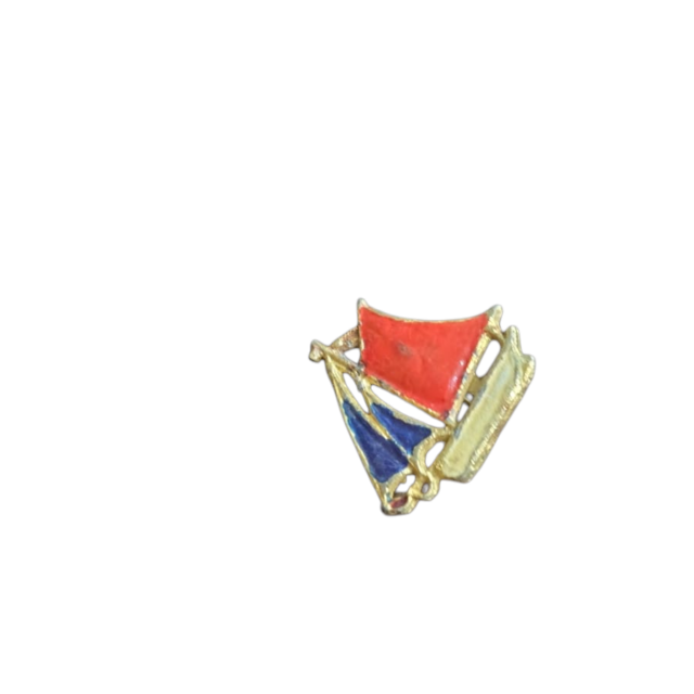 Antigo broche barquinho