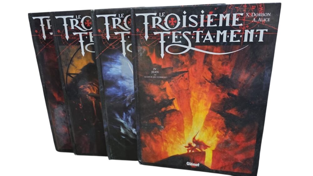 Coleção capa dura em francês, quatro livros