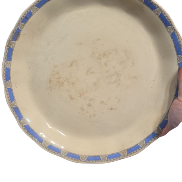Grande prato de bolo de louça inglesa
