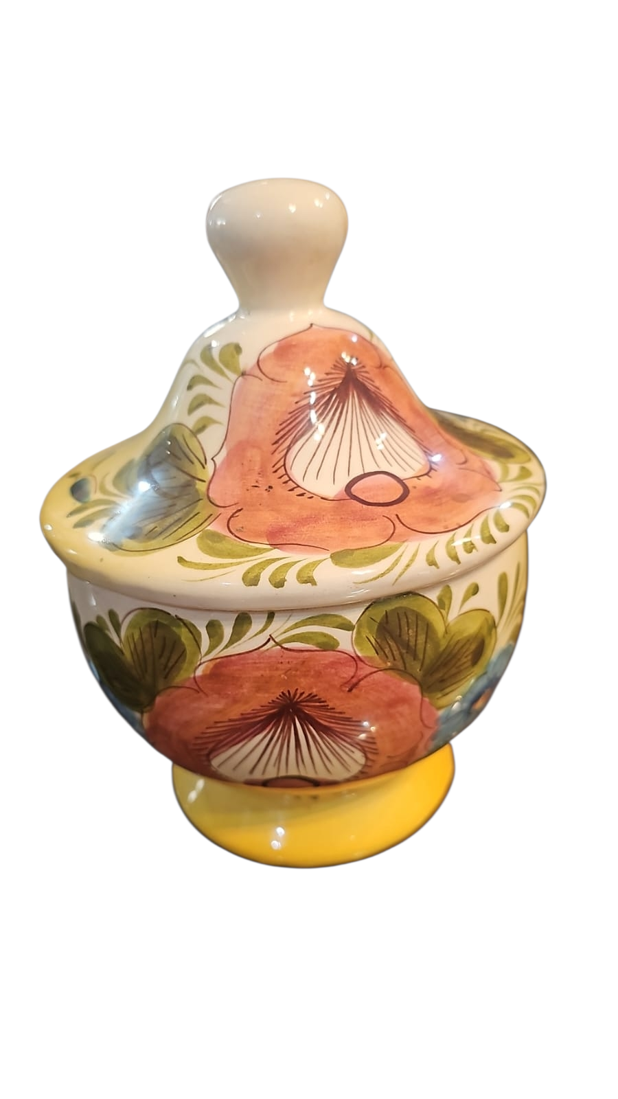 Bomboniere de louça pintada à mão