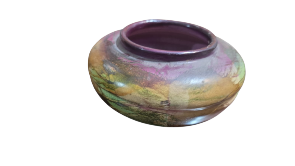 Vaso artesanal de cerâmica