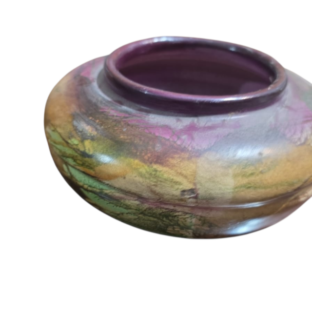 Vaso artesanal de cerâmica