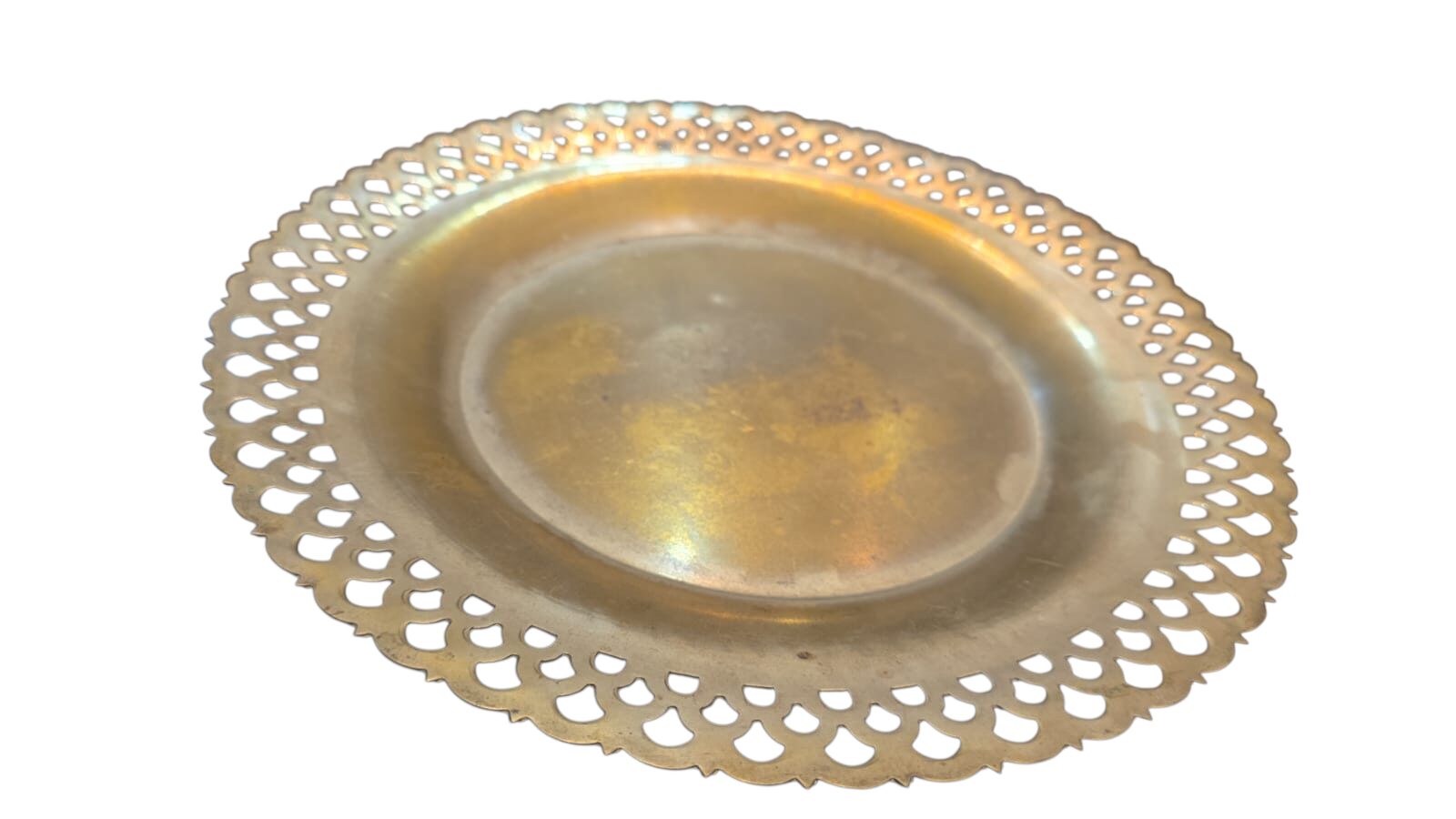 Antiga fruteira espessurada a prata