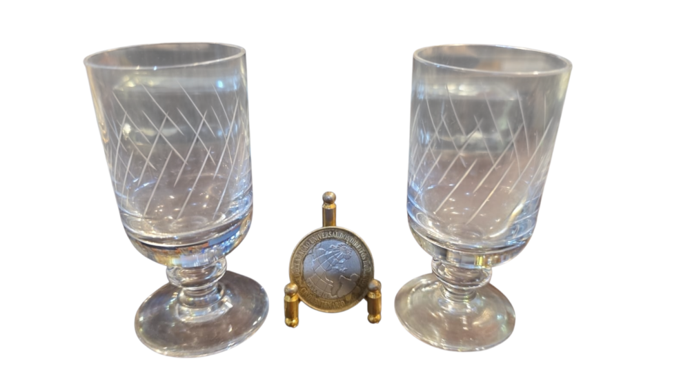 Taças de licor de cristal