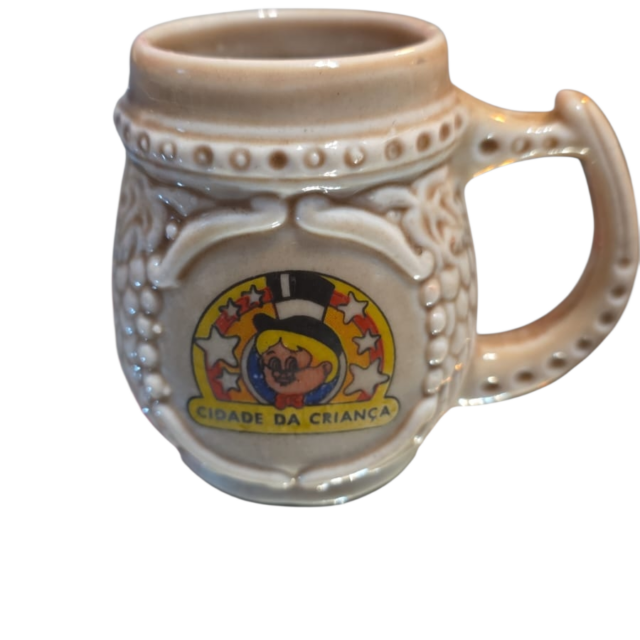 Antiga e rara caneca infantil porcelana Monte Sião