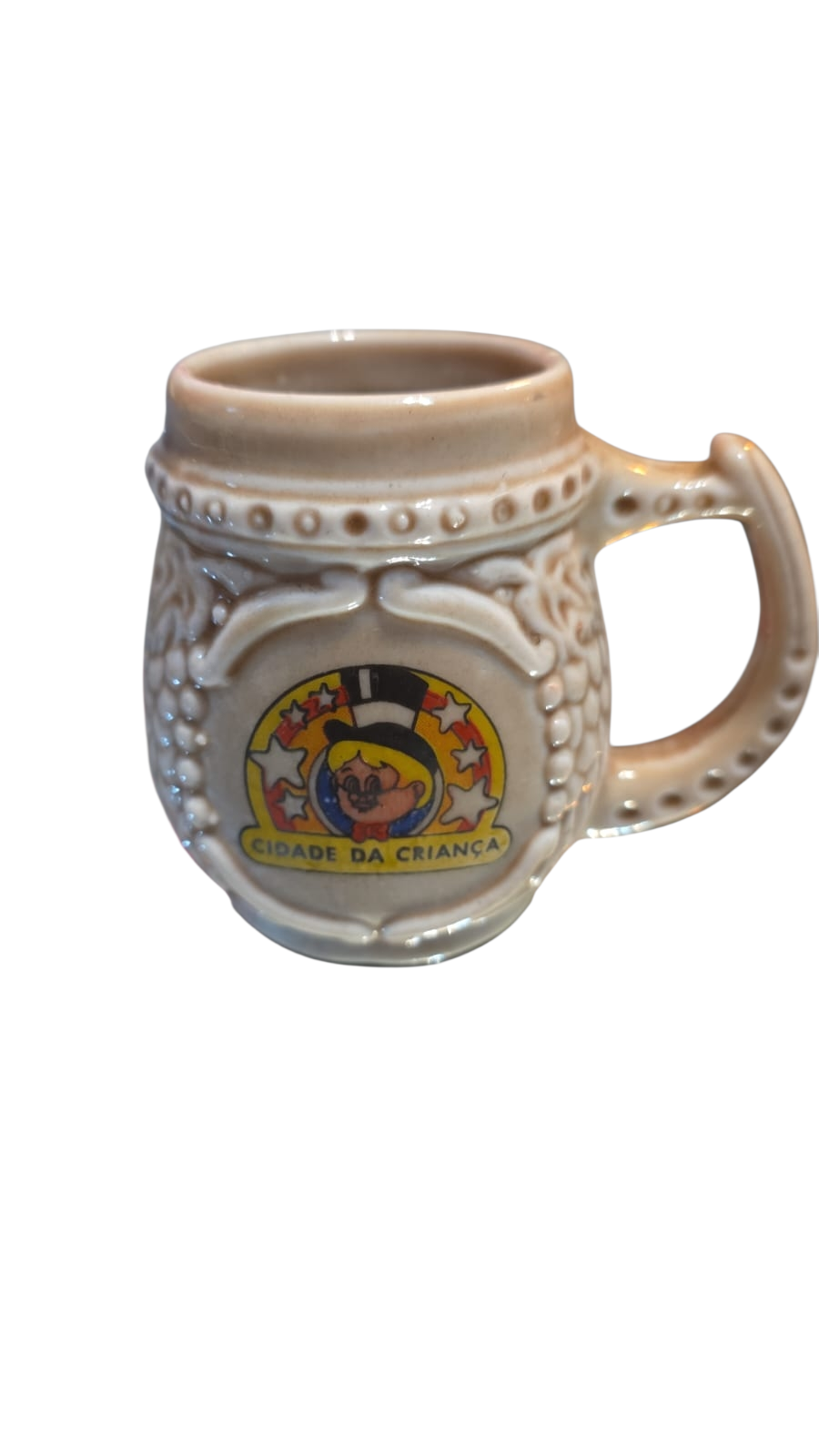 Antiga e rara caneca infantil porcelana Monte Sião