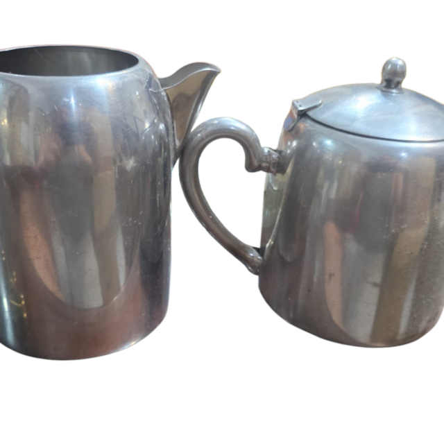 Par de itens Fracalanza inox antigos
