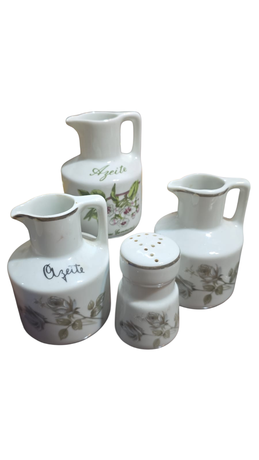 Galheteiro de porcelana antigo