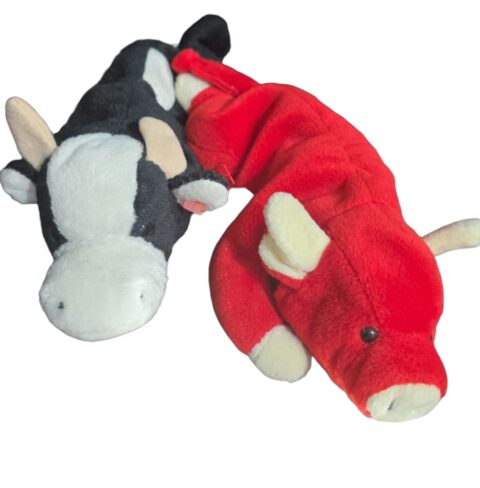 Vaca e Porco de pelúcia
