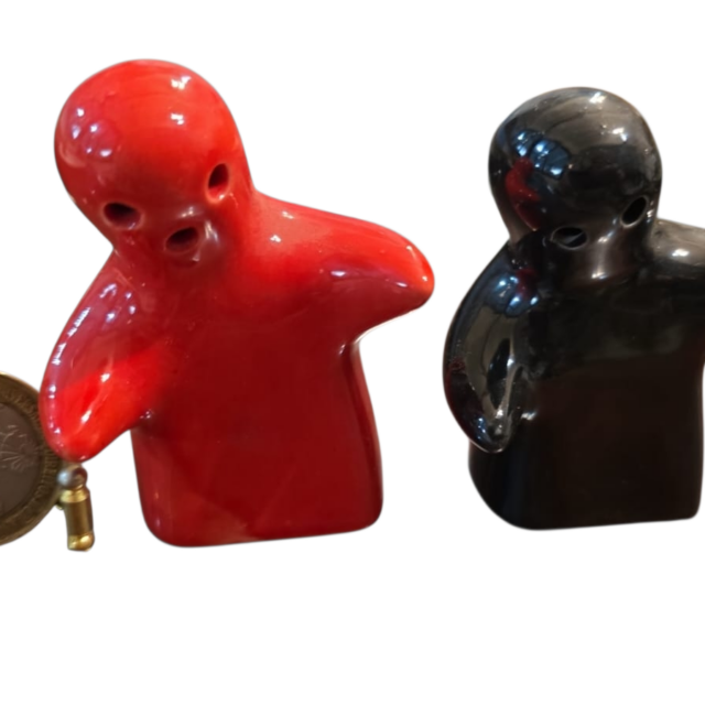 Saleiro e Pimenteiro de porcelana