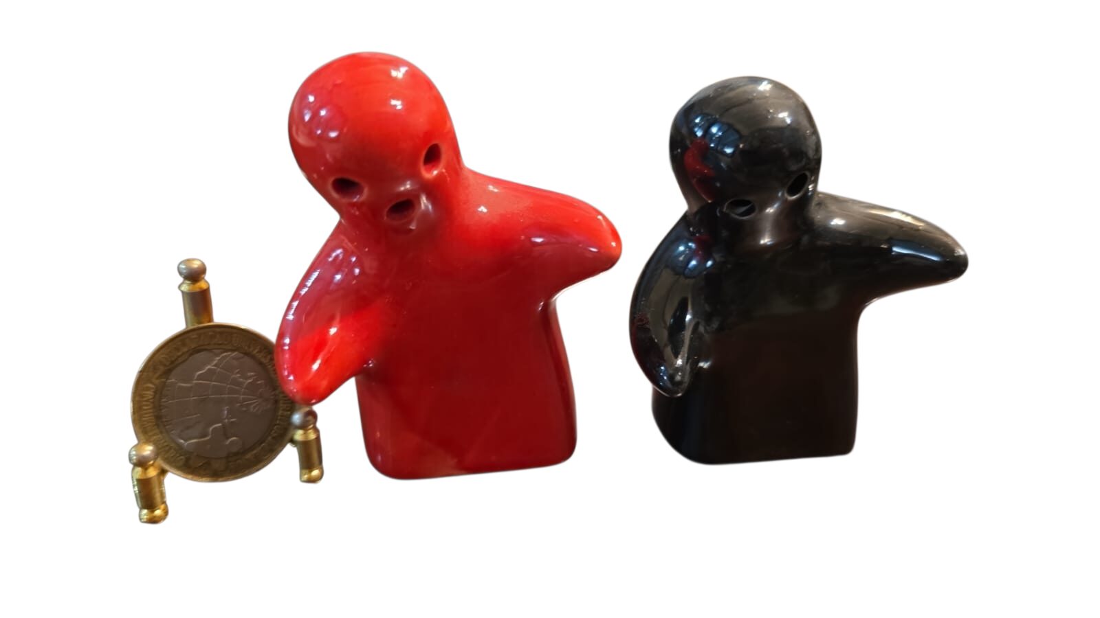 Saleiro e Pimenteiro de porcelana