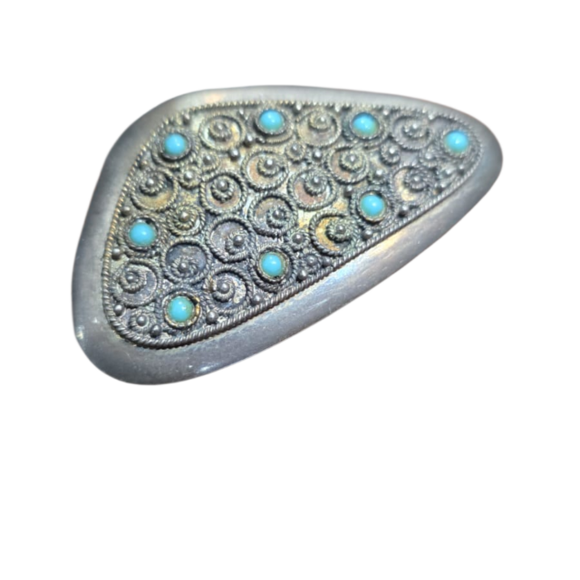 Antigo broche de Israel em prata de lei