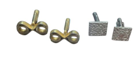 Par de elegantes abotoaduras antigas