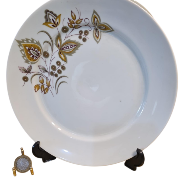 Antigo prato de porcelana