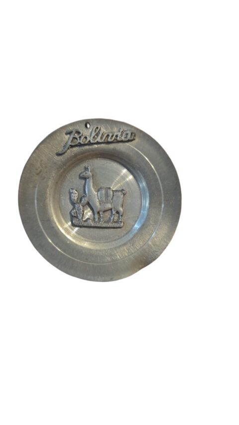 Decoração de pendurar boliviana, em metal