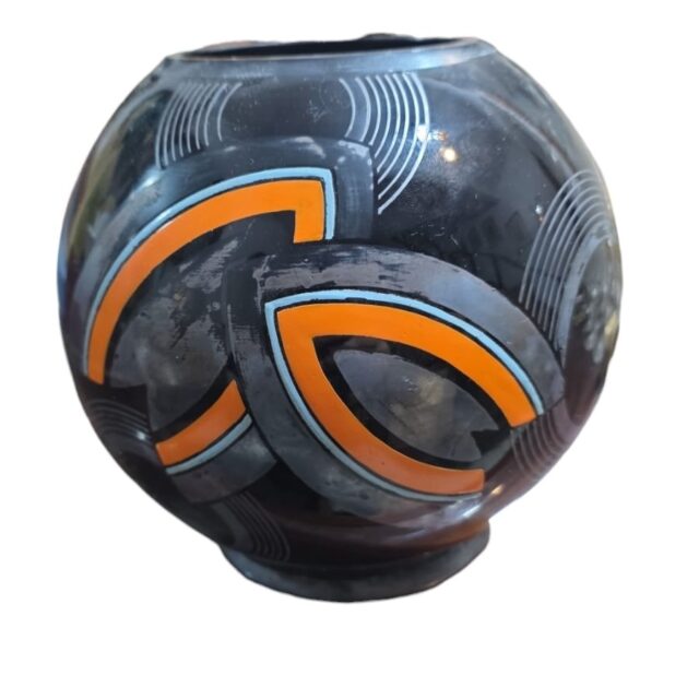 Elegante vaso de vidro artístico