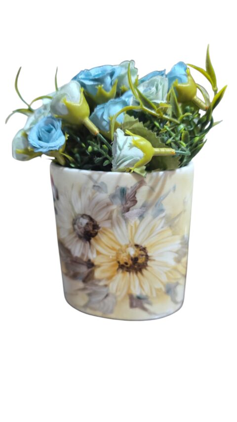 Vaso de porcelana pintado a mão