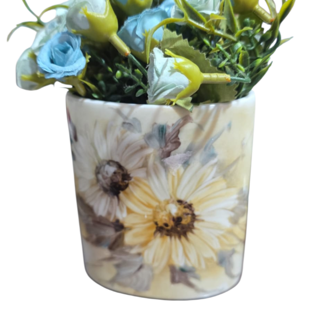 Vaso de porcelana pintado a mão