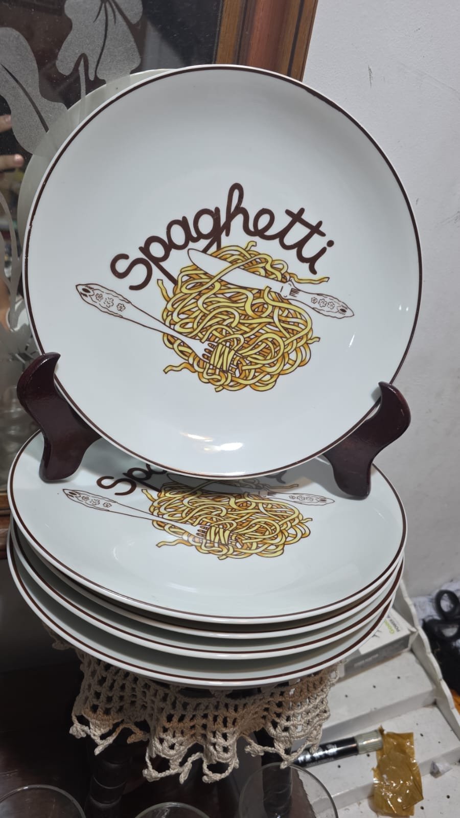 Grandes e antigos pratos de porcelana - Imagem 2