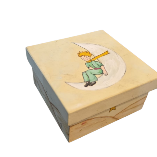 Caixa artesanal MDF, pequeno príncipe