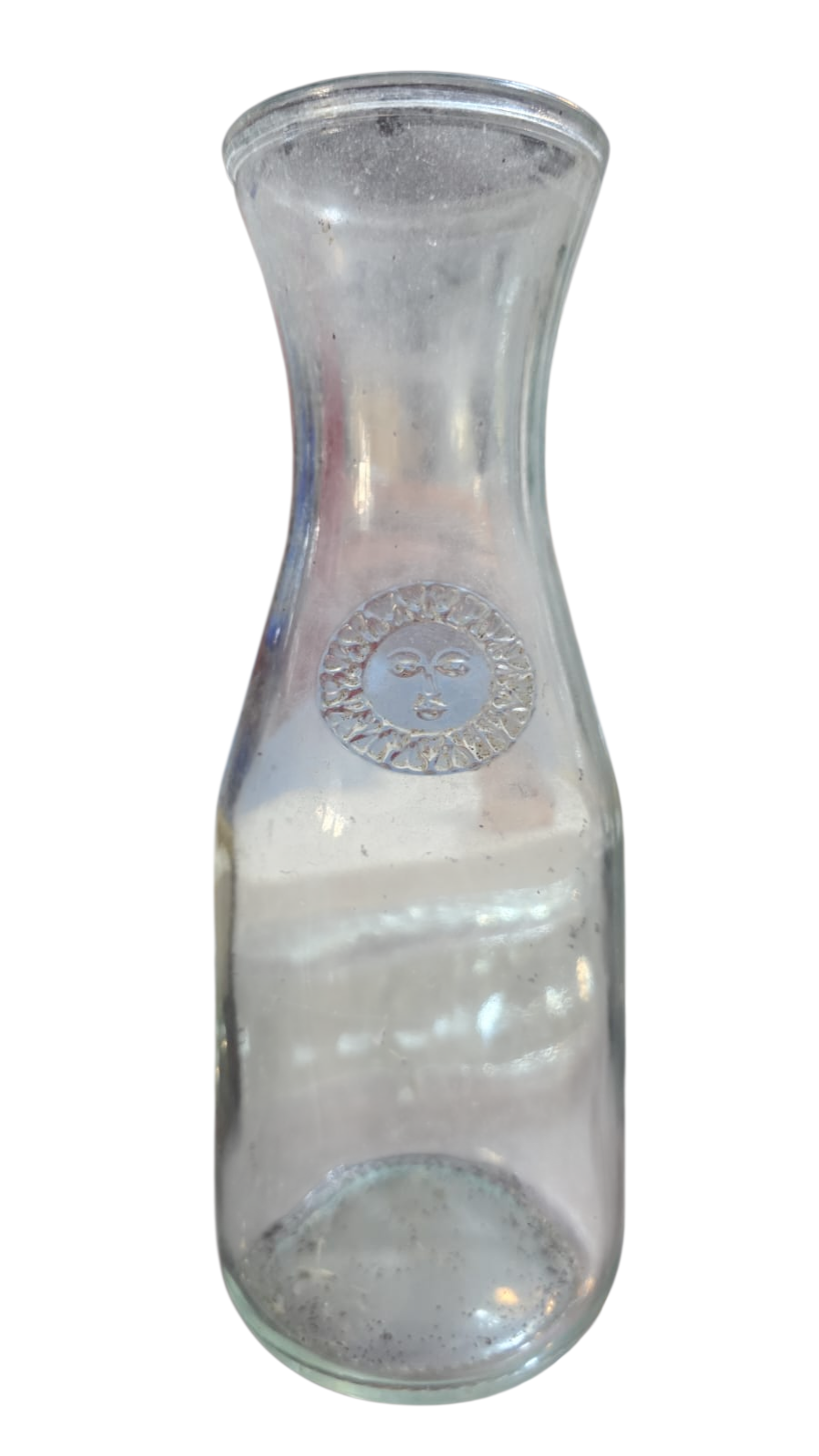 Garrafa de grosso vidro, vinho bon sol, anos 80