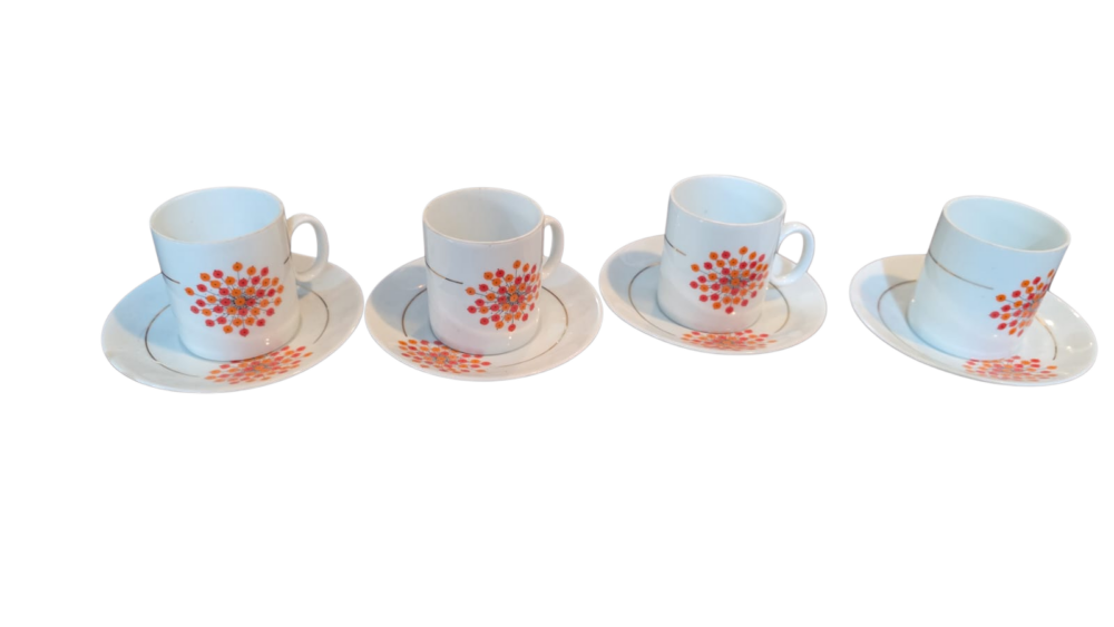 Xícaras de café porcelana Renner