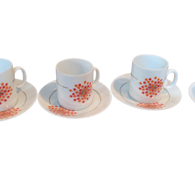 Xícaras de café porcelana Renner