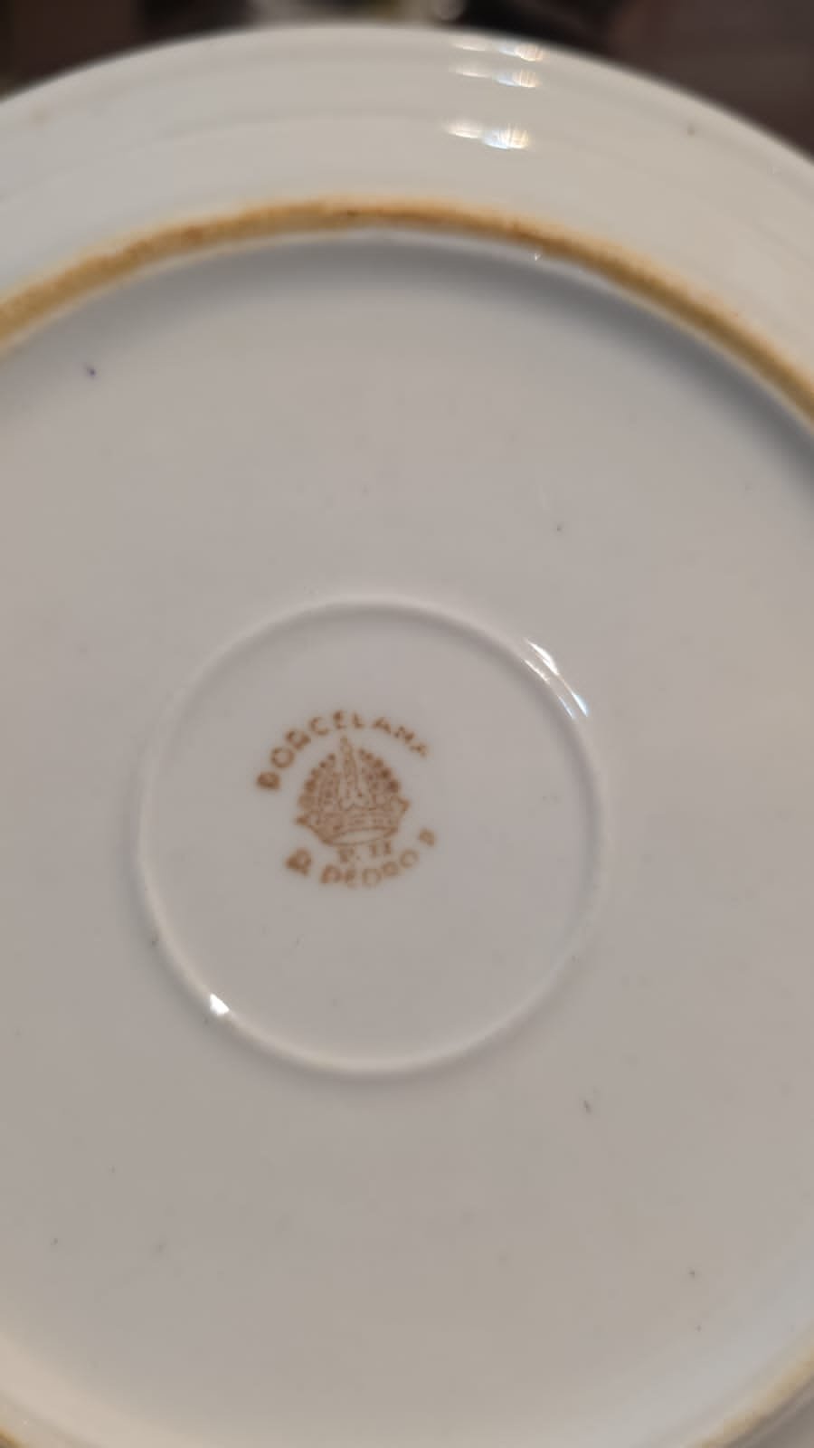 Conjunto de antigas porcelanas de restaurantes - Imagem 9