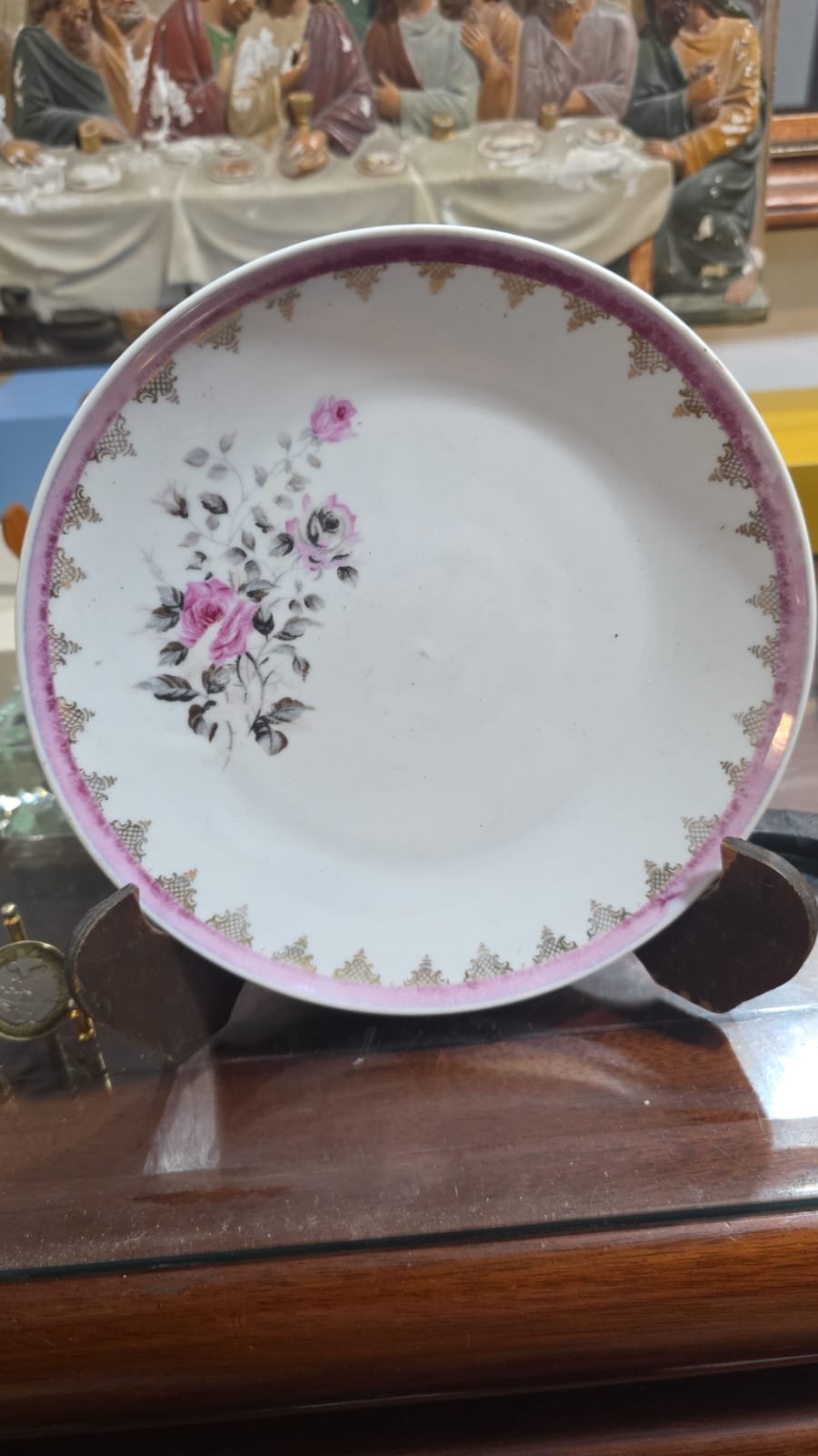 Prato de sobremesa porcelana Schmid - Imagem 2