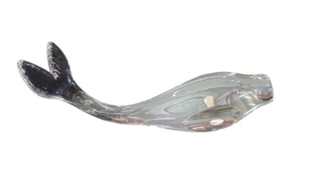 Antiga e elegante escultura marítima de cristal