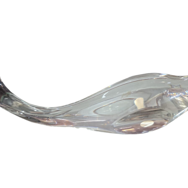 Antiga e elegante escultura marítima de cristal