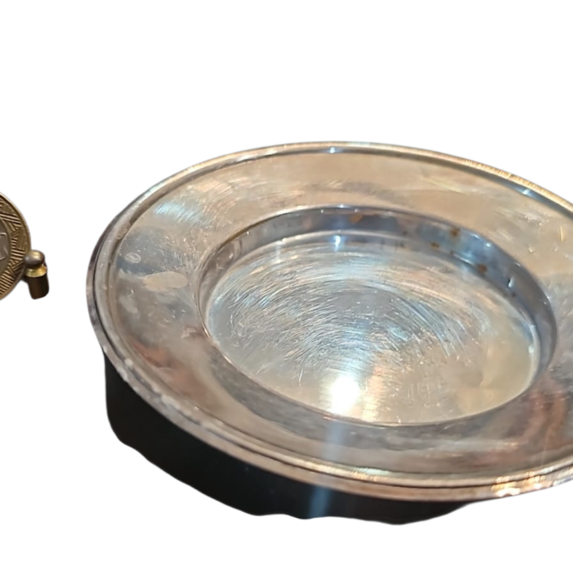 Porta garrafa espessurado a prata