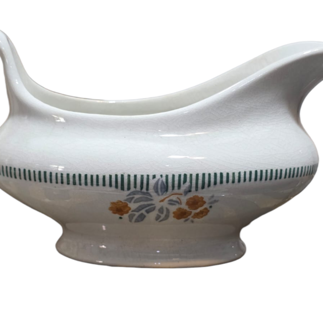 Molheira em porcelana manufaturada, motivos florais