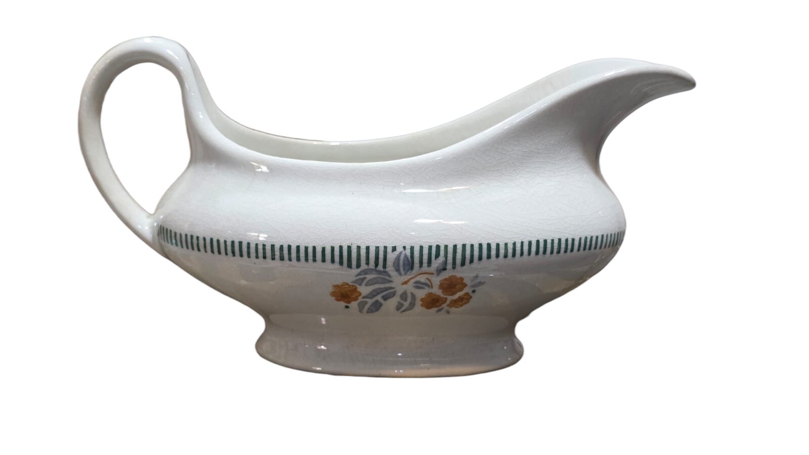 Molheira em porcelana manufaturada, motivos florais