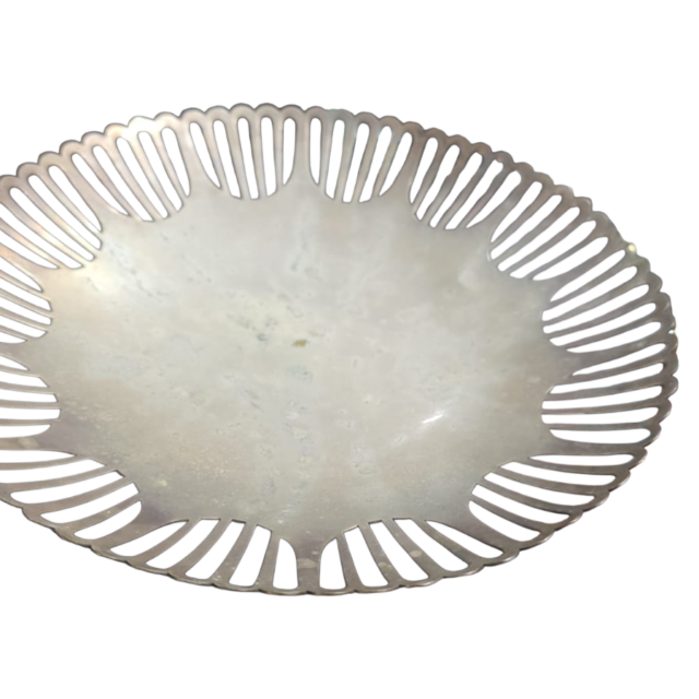 Elegante centro de mesa espessurado a prata Meridional